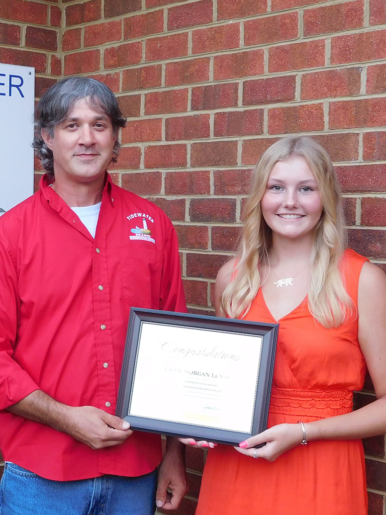 2023 Tidewater Soil and Water Conservation District Scholarship Winner Faith Lewis